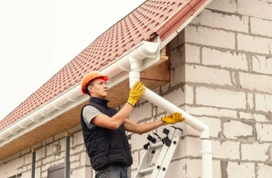 Pose et remplacement de gouttières à Fauch
